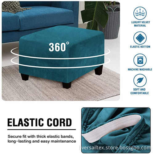 Square Ottoman Covers Footstool Protector Covers